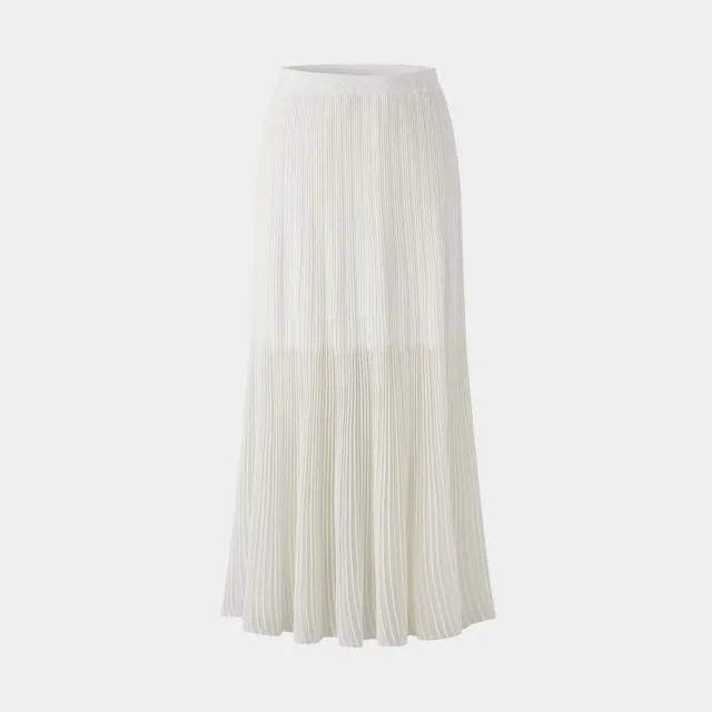 PORTS LU8K620XZE001 gonna maxi plissettata crema