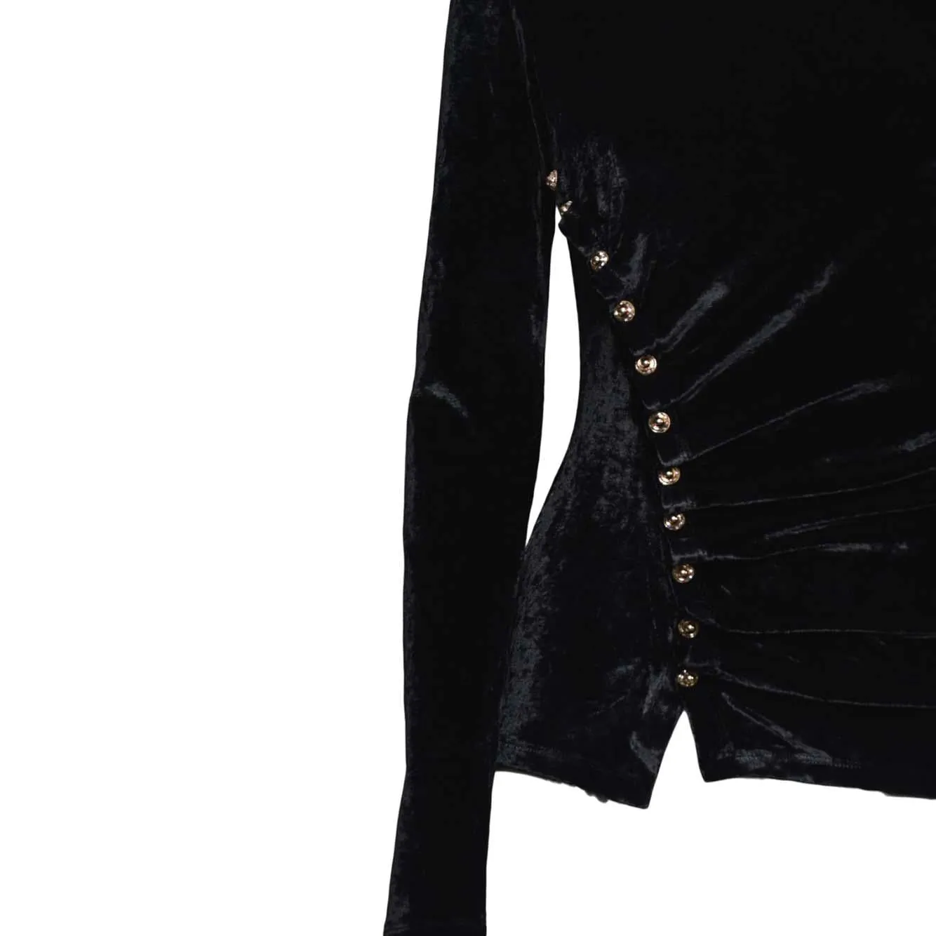 Rabanne 25PJTO058VI0338 maglia nera viscosa