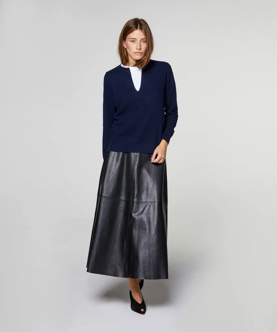 Rodier maglia cashmere donna tunisino blu marino