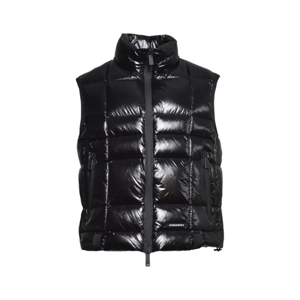 Dsquared2 3D Down gilet uomo nero smanicato