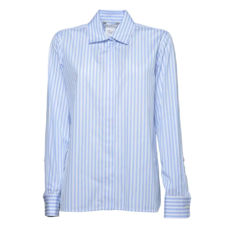 MaxMara Camicia Azzurra in Cotone