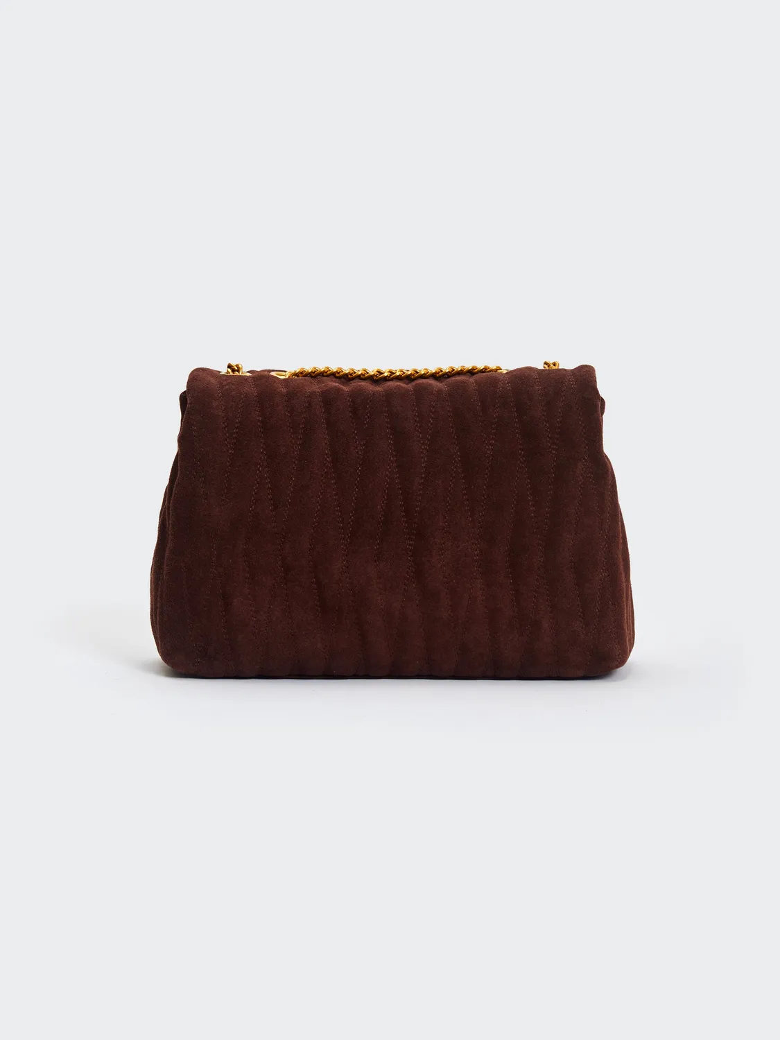 VICOLO Borsa Belleville Maxi Moka Pelle Trapuntata