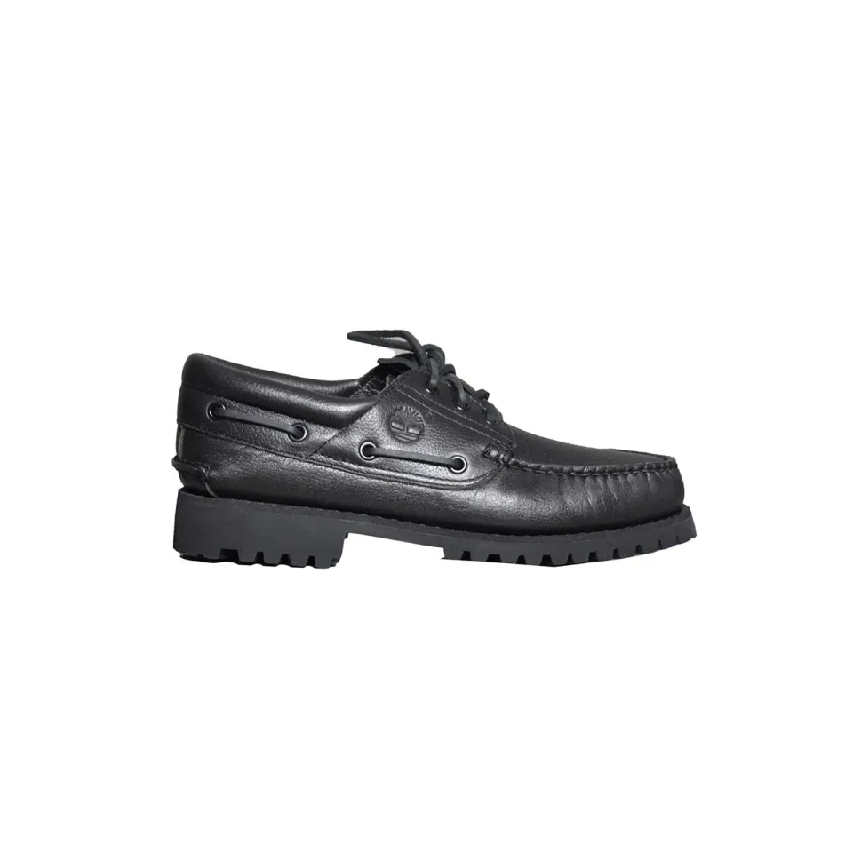 Timberland Authentic Boat Shoe stringate pelle nere uomo