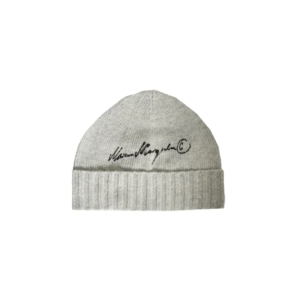 MM6 Maison Margiela S52TB0025 berretto lana grigio
