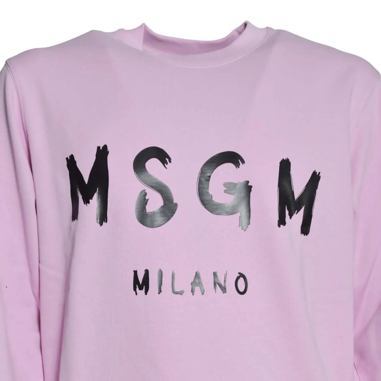 MSGM 3940MM513257799 felpa rosa XS in cotone