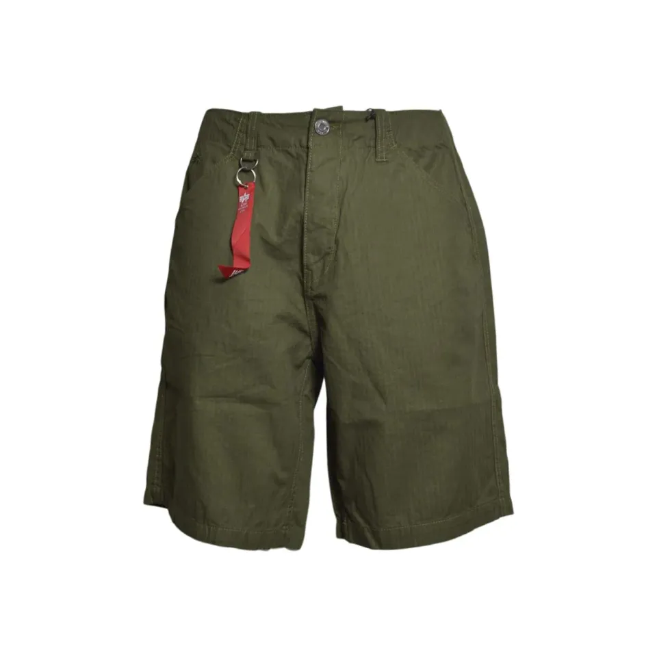Alpha Industries SS266254 bermuda oliva cotone