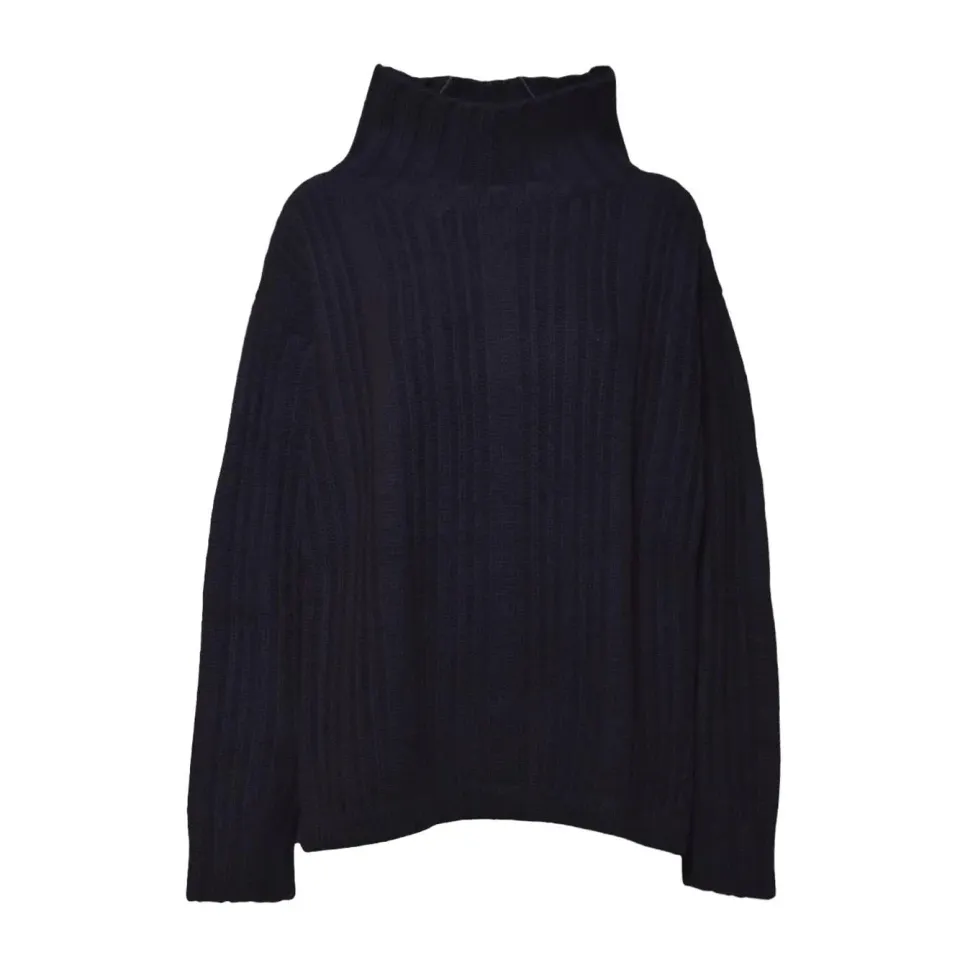 Max Mara Vitalba dolcevita blu L lana cashmere