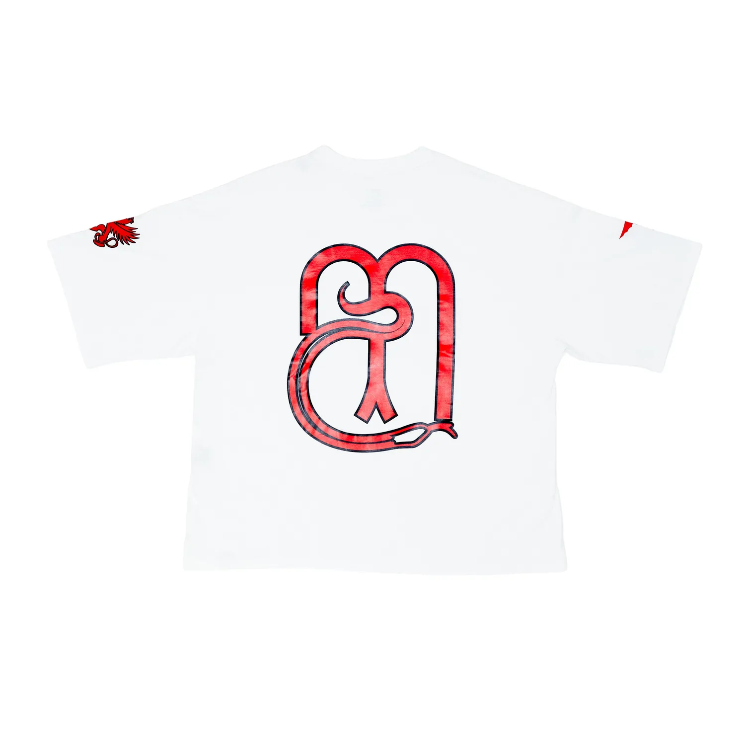 Marcello Pipitone Madonna White t-shirt oversize bianco sporco