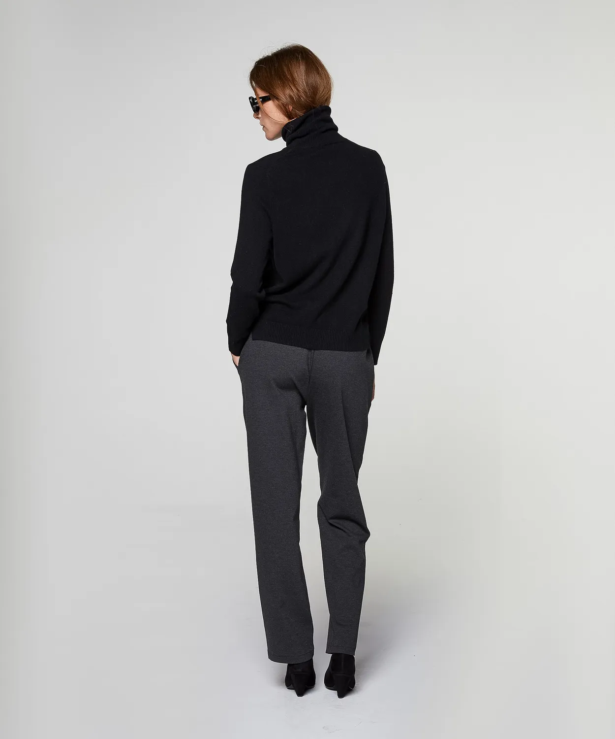 Rodier maglione dolcevita donna cachemire nero