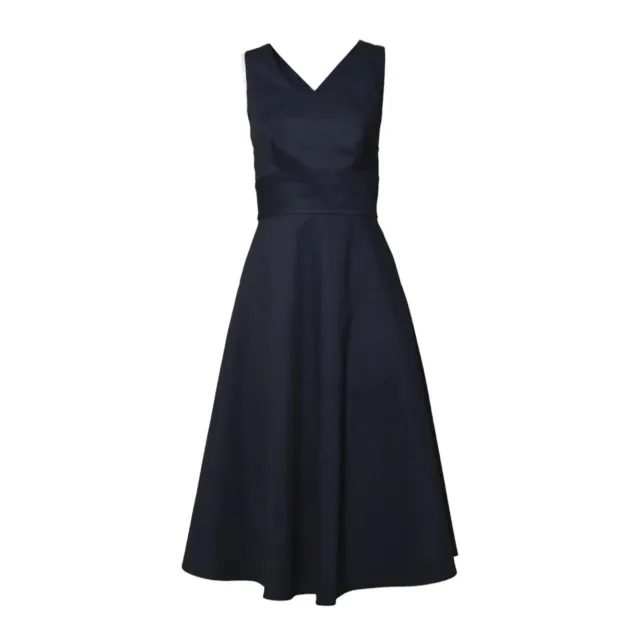 Aspesi Abito Midi 2938L107 Piquet Cotone Blu Notte