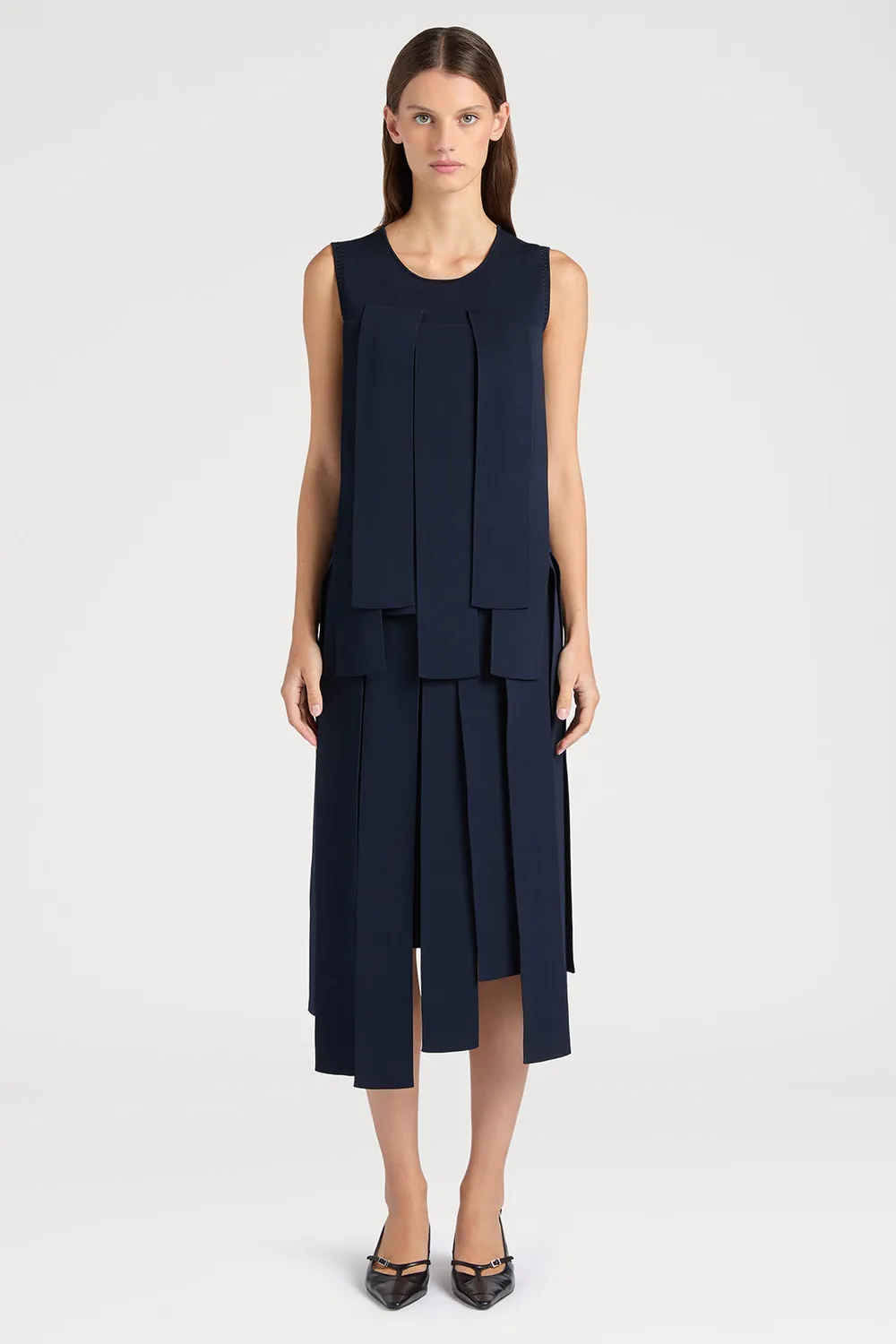 Ports 1961 PW125KFK01 top navy viscosa