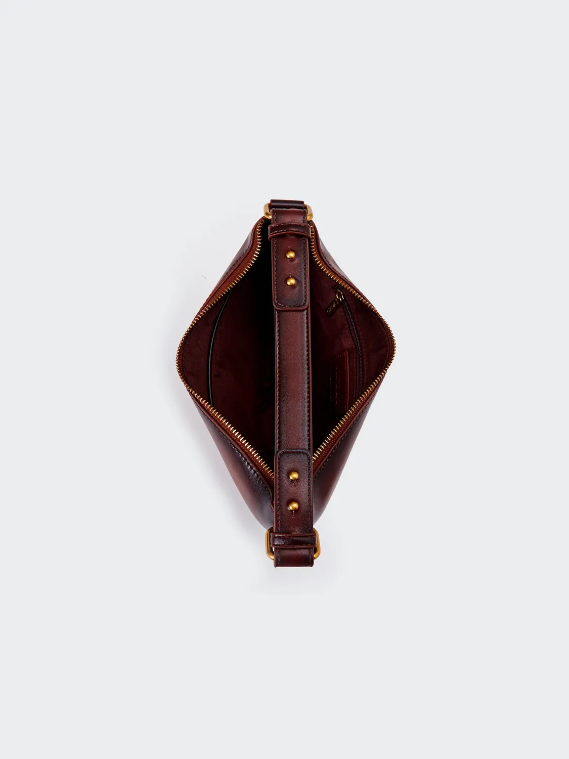 Vicolo Croissant borsa mano moro ecopelle