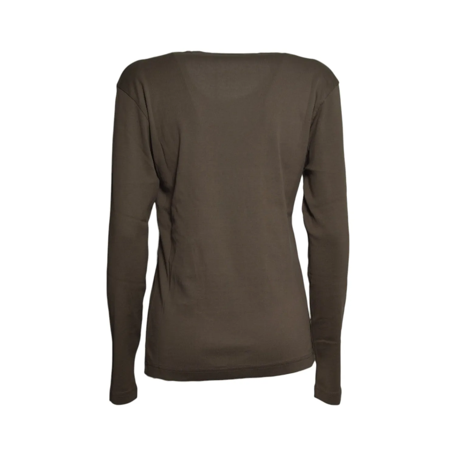 Lemaire TS0003LJ1016 maglia marrone costine
