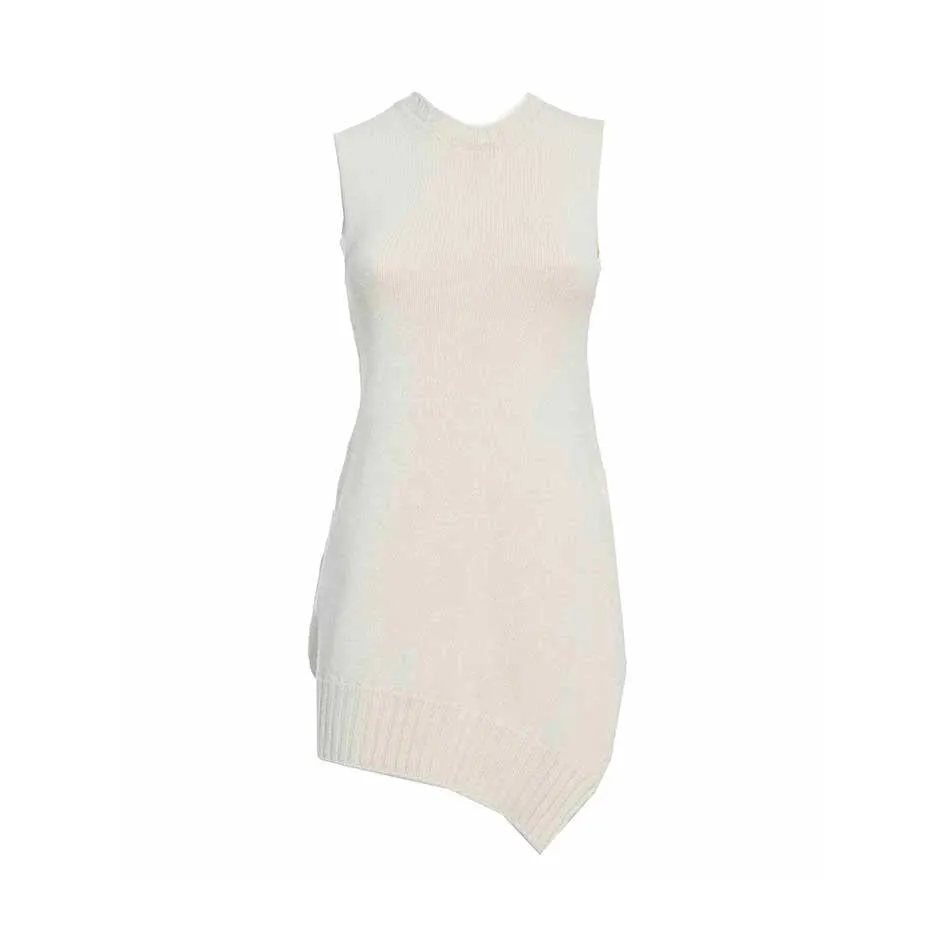 Jil Sander J02GP0141J14513 set maglia 2 pezzi beige lana