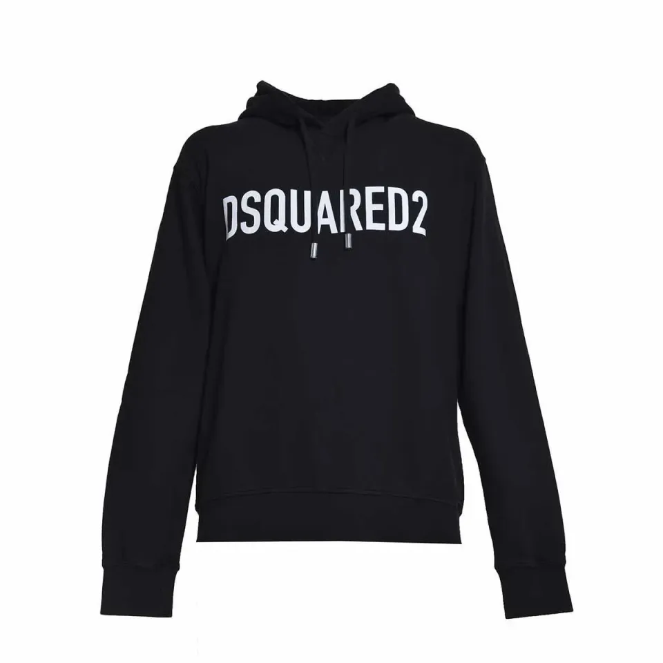 Dsquared2 S74GU0664S25538 Felpa cappuccio nera logo