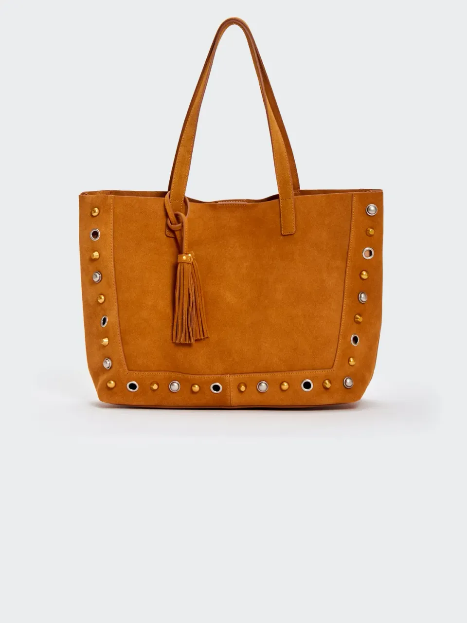 Vicolo Borsa Calida Tote Cuoio pelle borchie