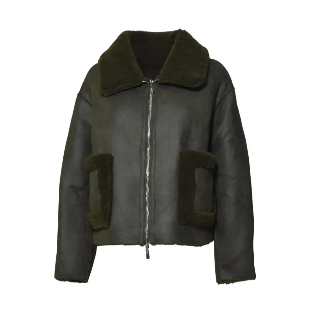 Jakke Vera J2200B Blazer Donna Khaki Ecopelle