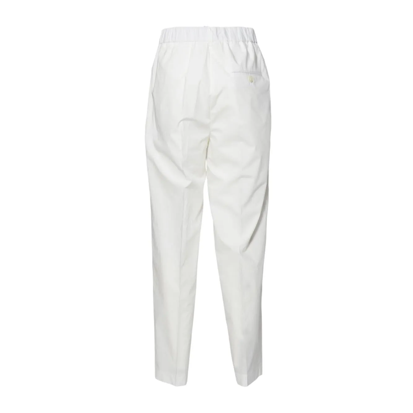 Solotre M1D0149 pantalone bianco gabardina cotone
