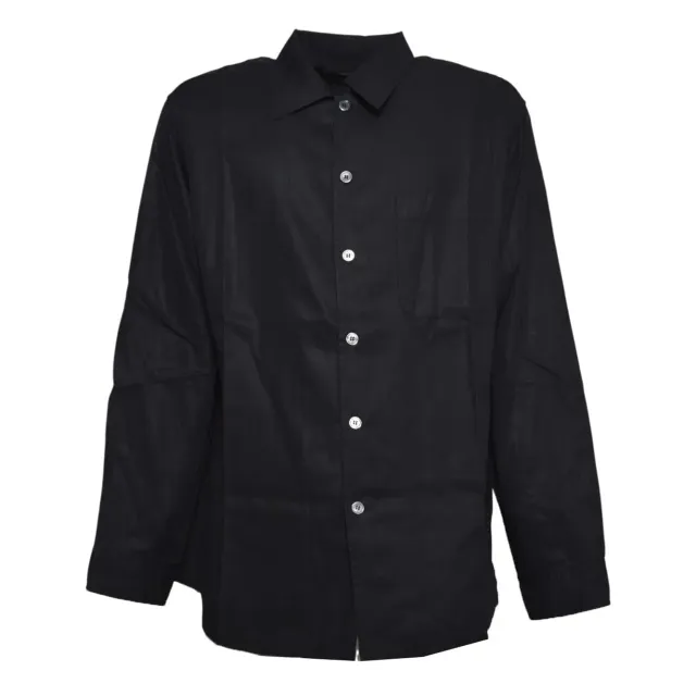 Our Legacy Every M2262EDB camicia nera drappeggiata lyocell