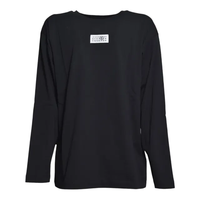 MM6 Junior M61164MM04I t-shirt bambino nero cotone