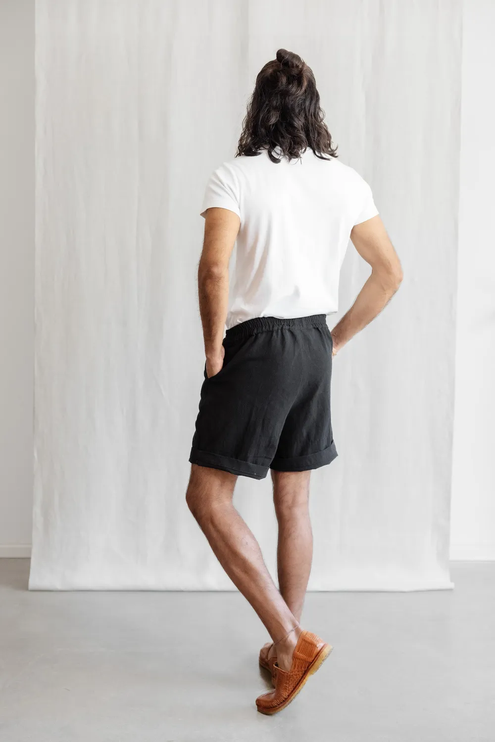 Jyoti Jhanvi pantaloncini cotone nero