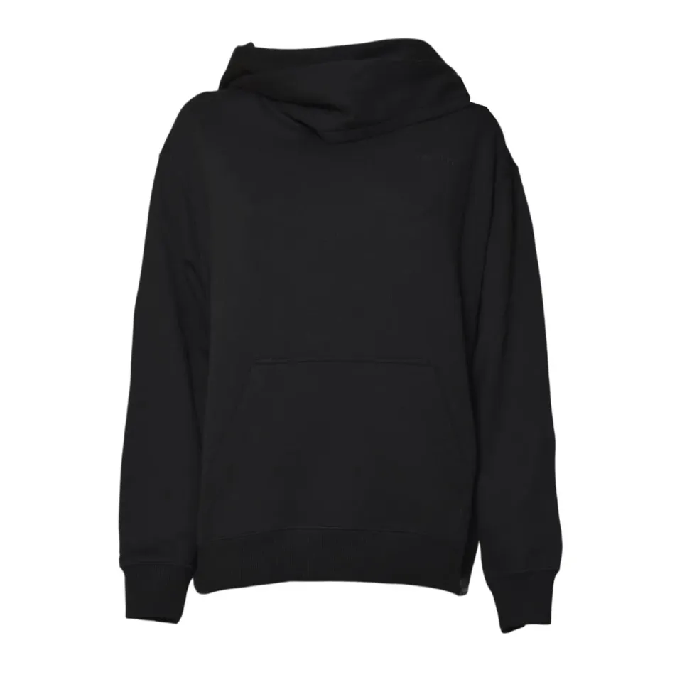 Courrèges 325JHO047JS0234 felpa cappuccio nera XS