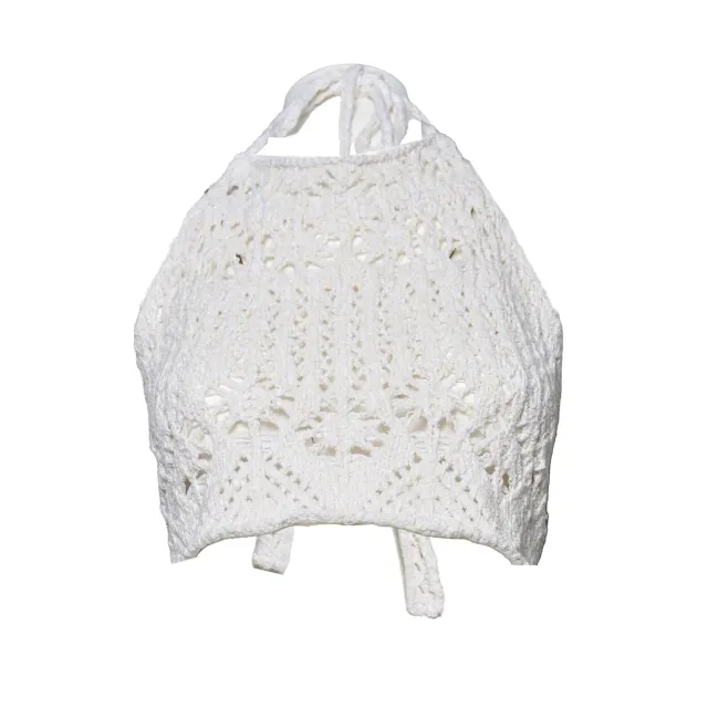 Alanui cardigan cotone beige donna LWHT010R26KNI001