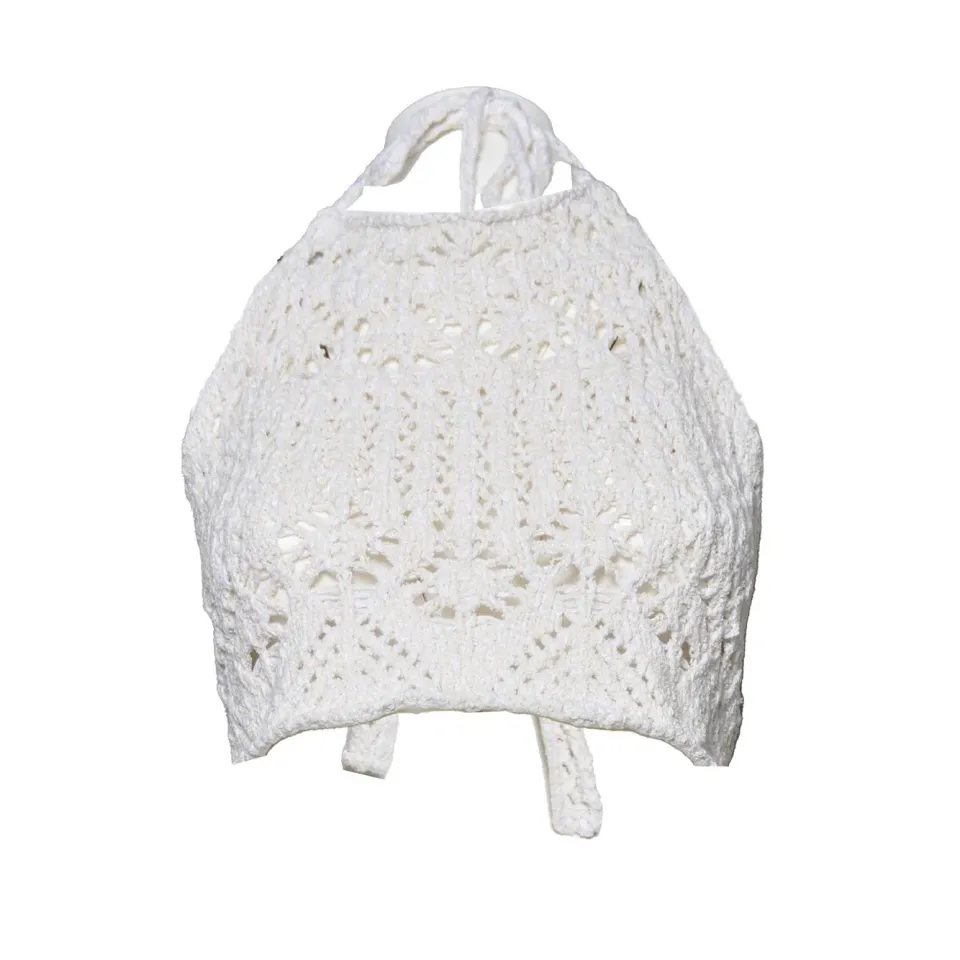 Alanui cardigan cotone beige donna LWHT010R26KNI001