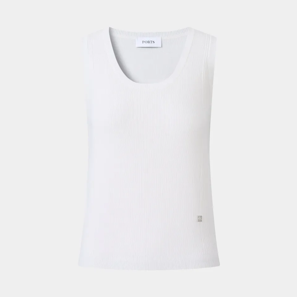 Ports FW25 canotta crema cotone traspirante