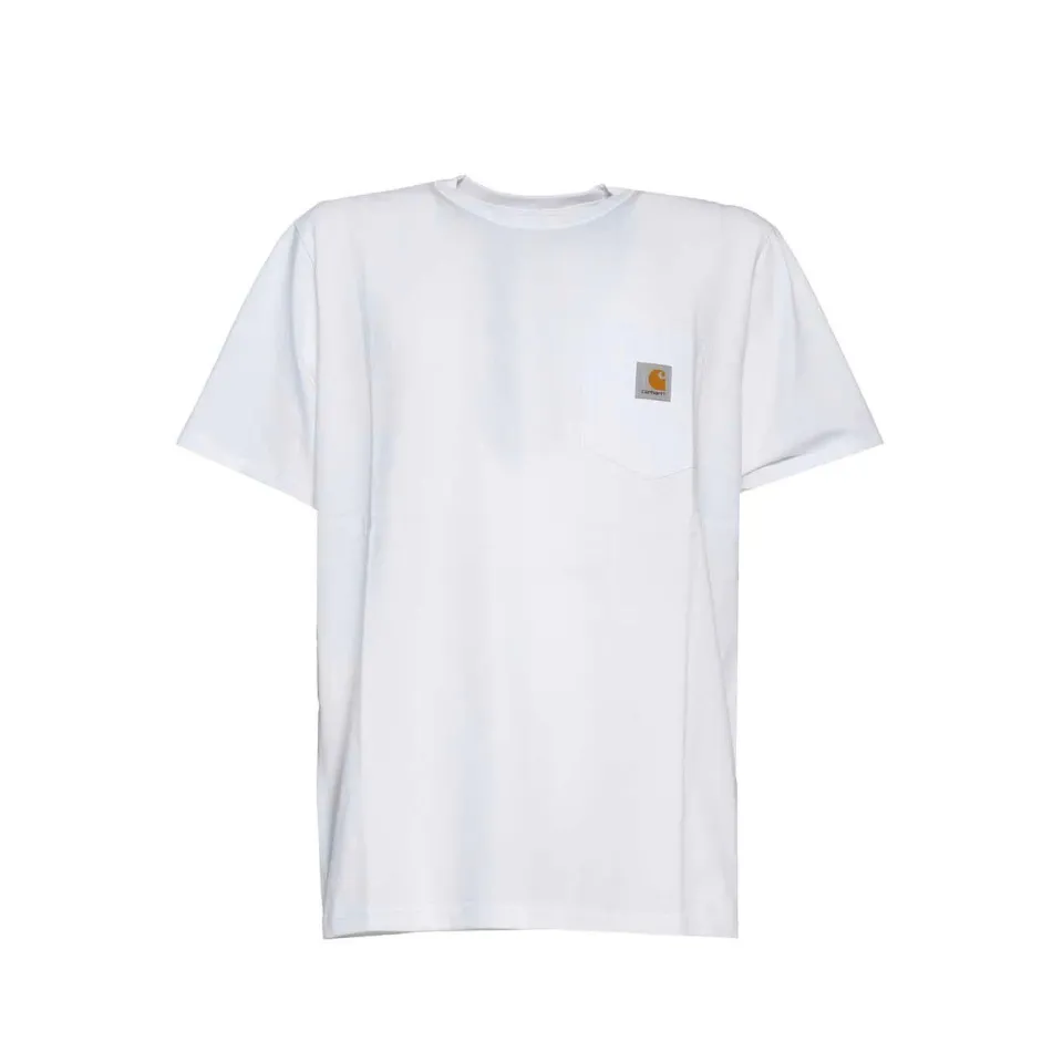 Carhartt WIP Pocket I030434 t-shirt cotone bianca