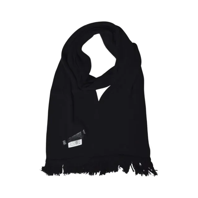 MM6 Maison Margiela SH2TE0004 sciarpa nera lana