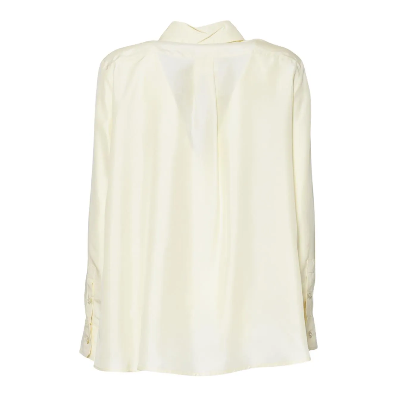 Max Mara Weekend Pamir camicia seta ecrù 25251160