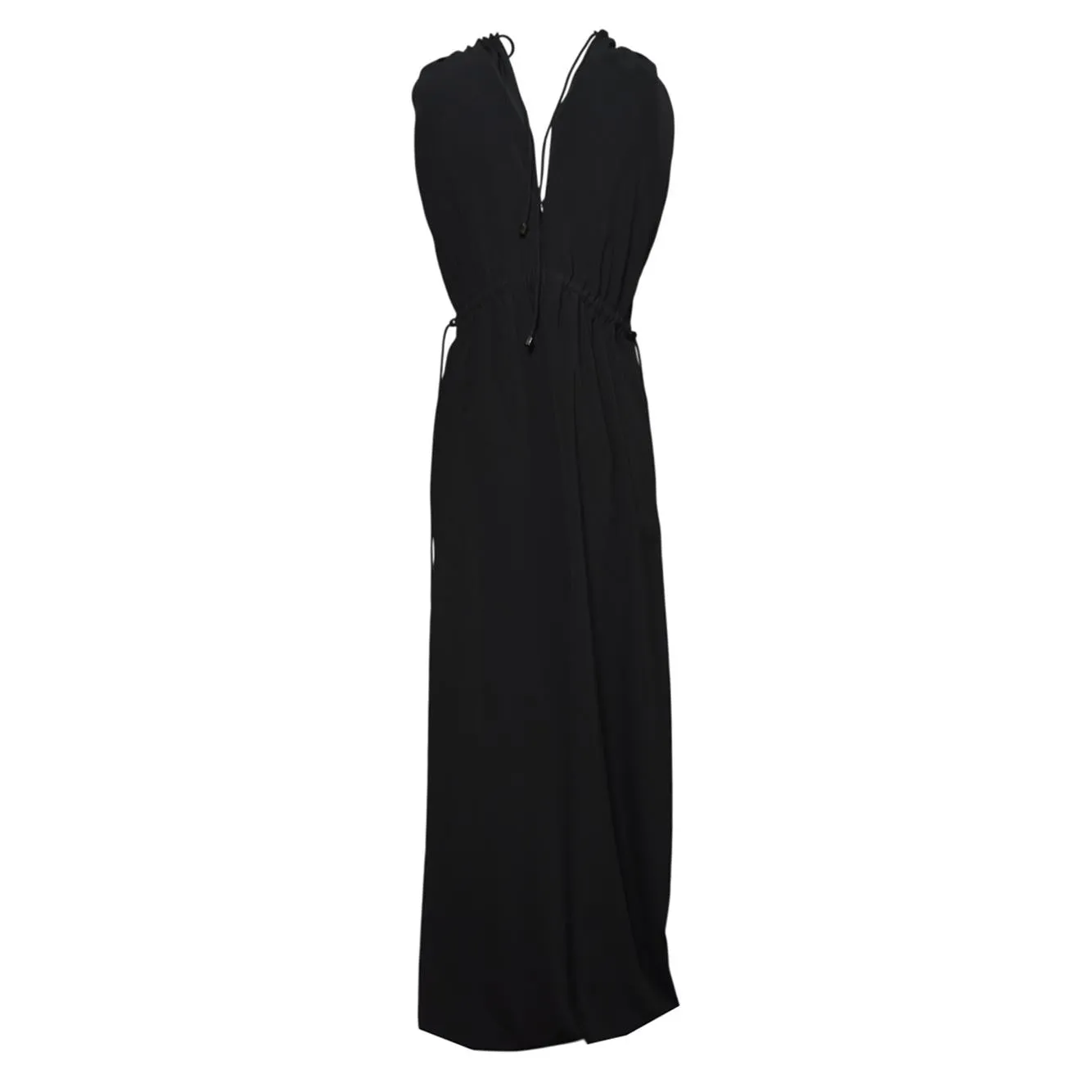 Max Mara 2611241012600 salopette nera triacetato