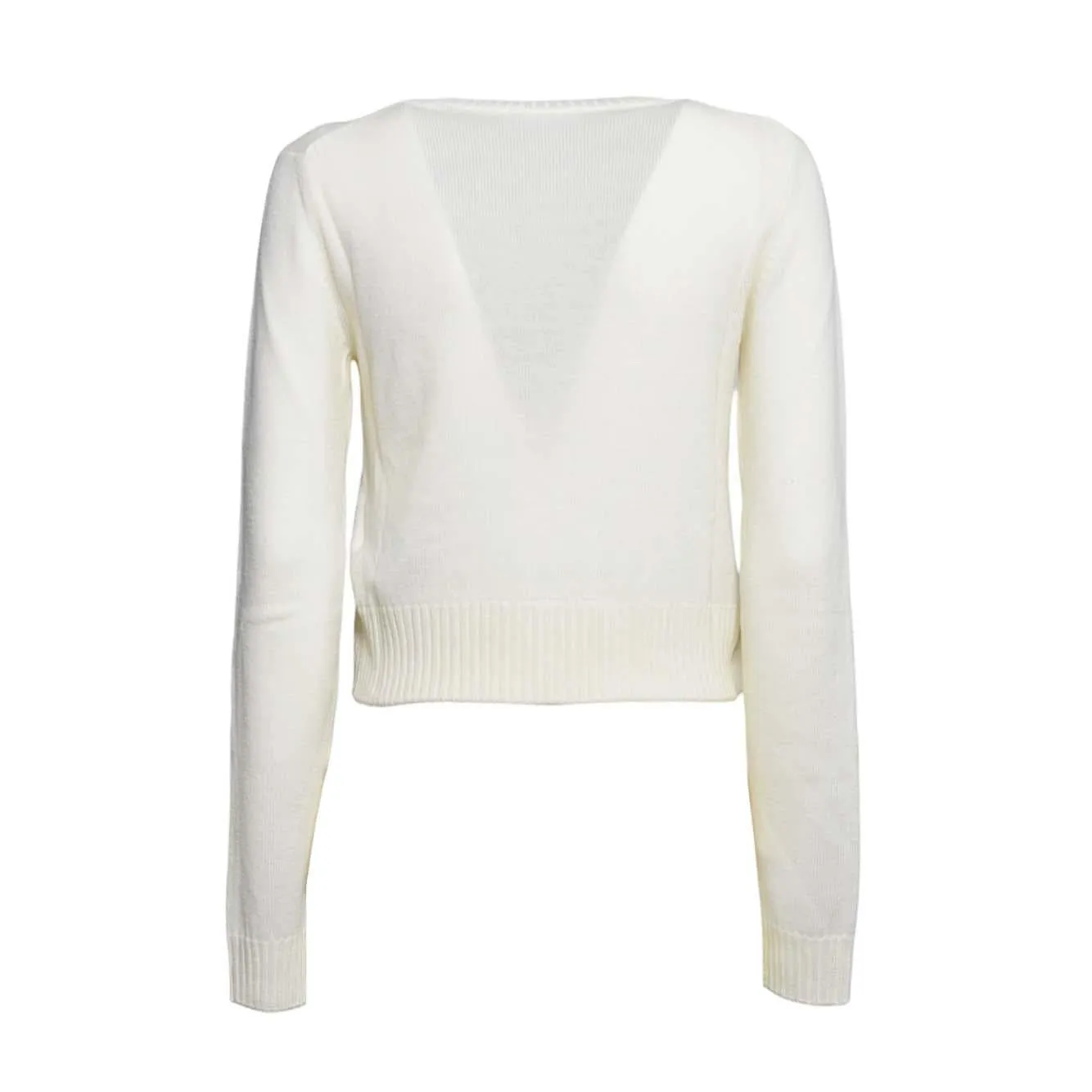 Jil Sander J40GP0176J14772107 maglia panna donna