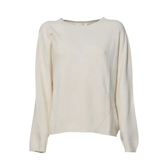 Solotre M3F0067 cardigan panna donna taglia 3