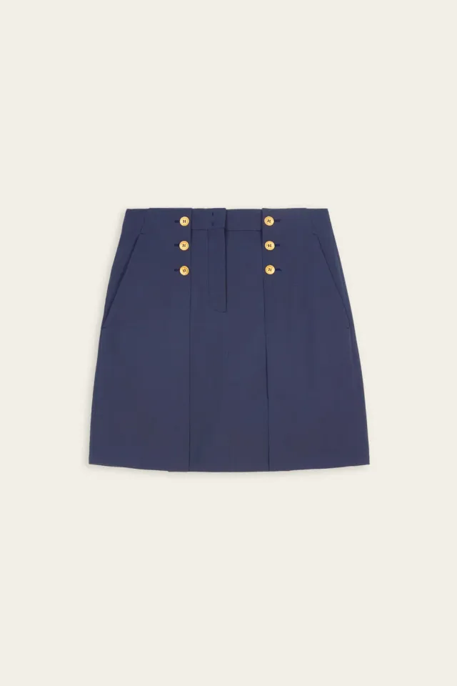 Ports Royal gonna svasata blu bottoni oro