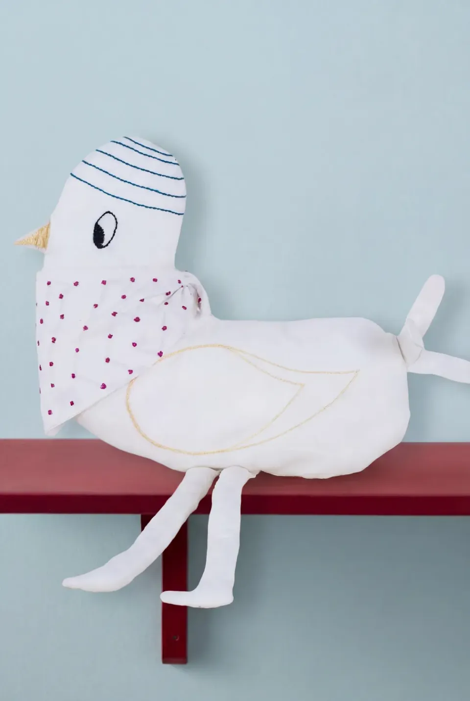 Jyoti Erna peluche papera bianca in cotone