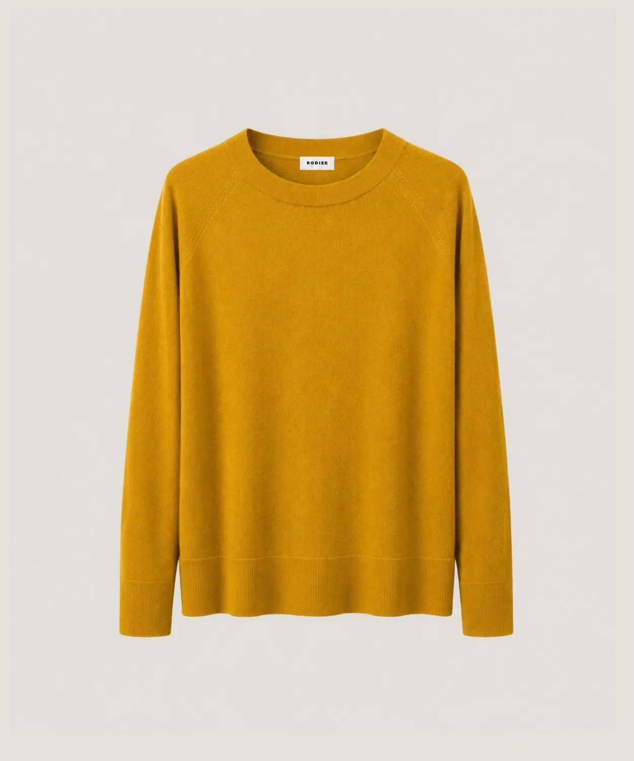 Rodier maglione girocollo merino oro raglan