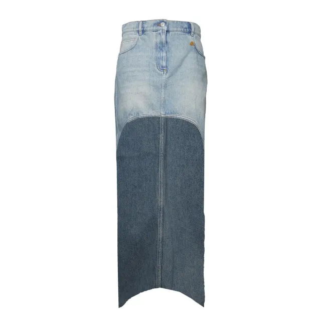 Courregès 126DJU346DE0058 gonna denim blu