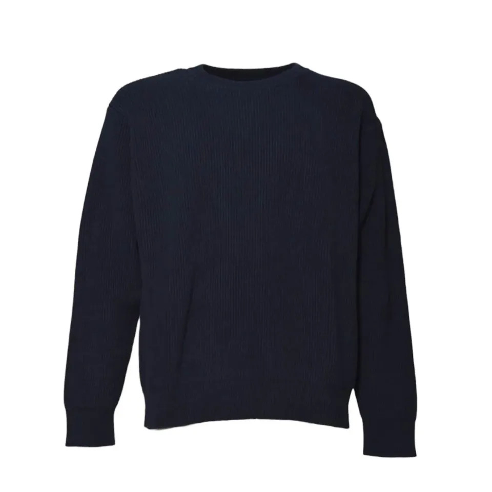 Jil Sander JPUU759535MUY24208 maglia blu notte cotone