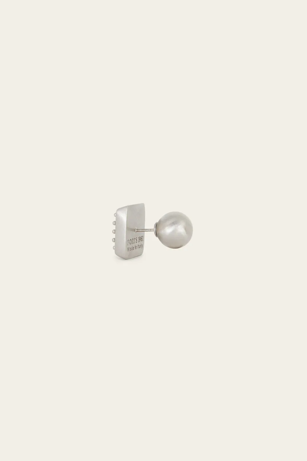 Ports PW322AJE04 orecchini quadrati oro argento