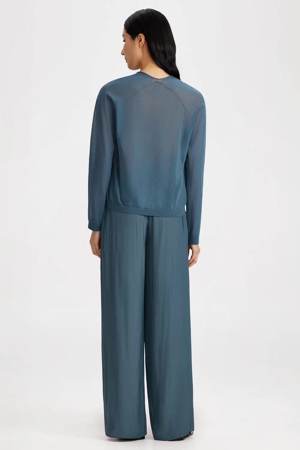 Ports 1961 V-Neck Knit maglia scollo a V orion blue