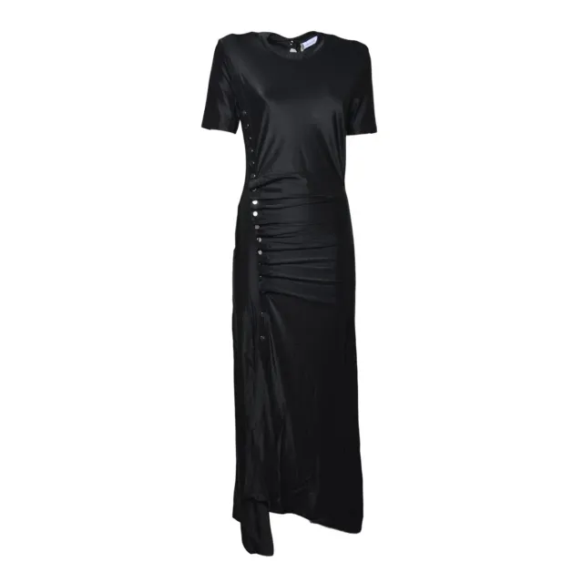 Rabanne 26PJRO886VI0267 abito nero viscosa