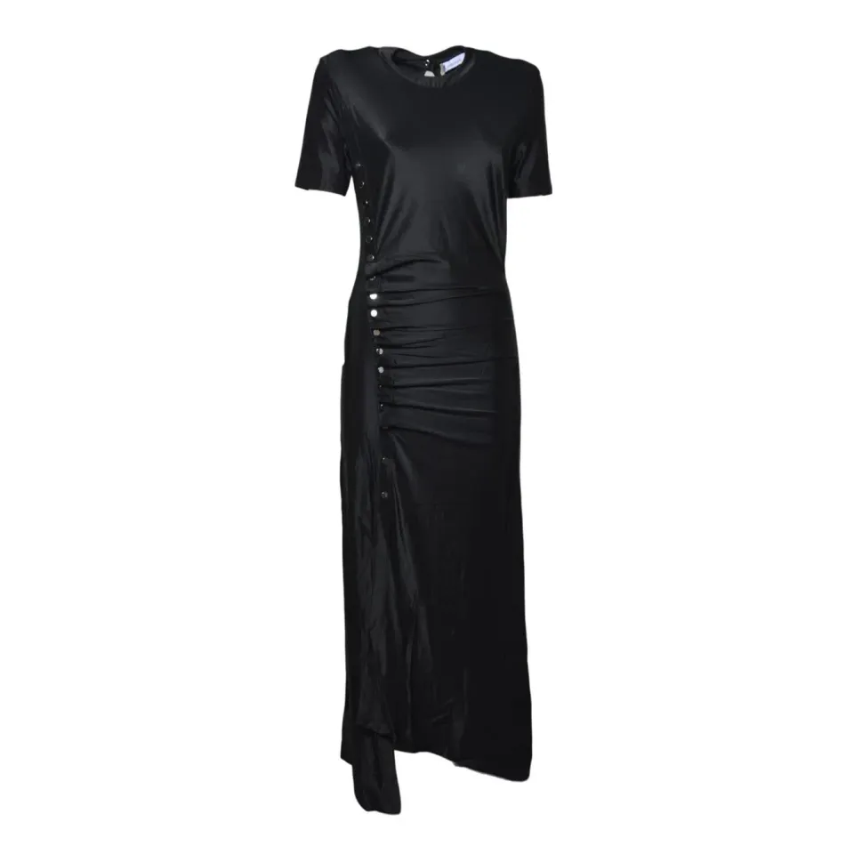 Rabanne 26PJRO886VI0267 abito nero viscosa