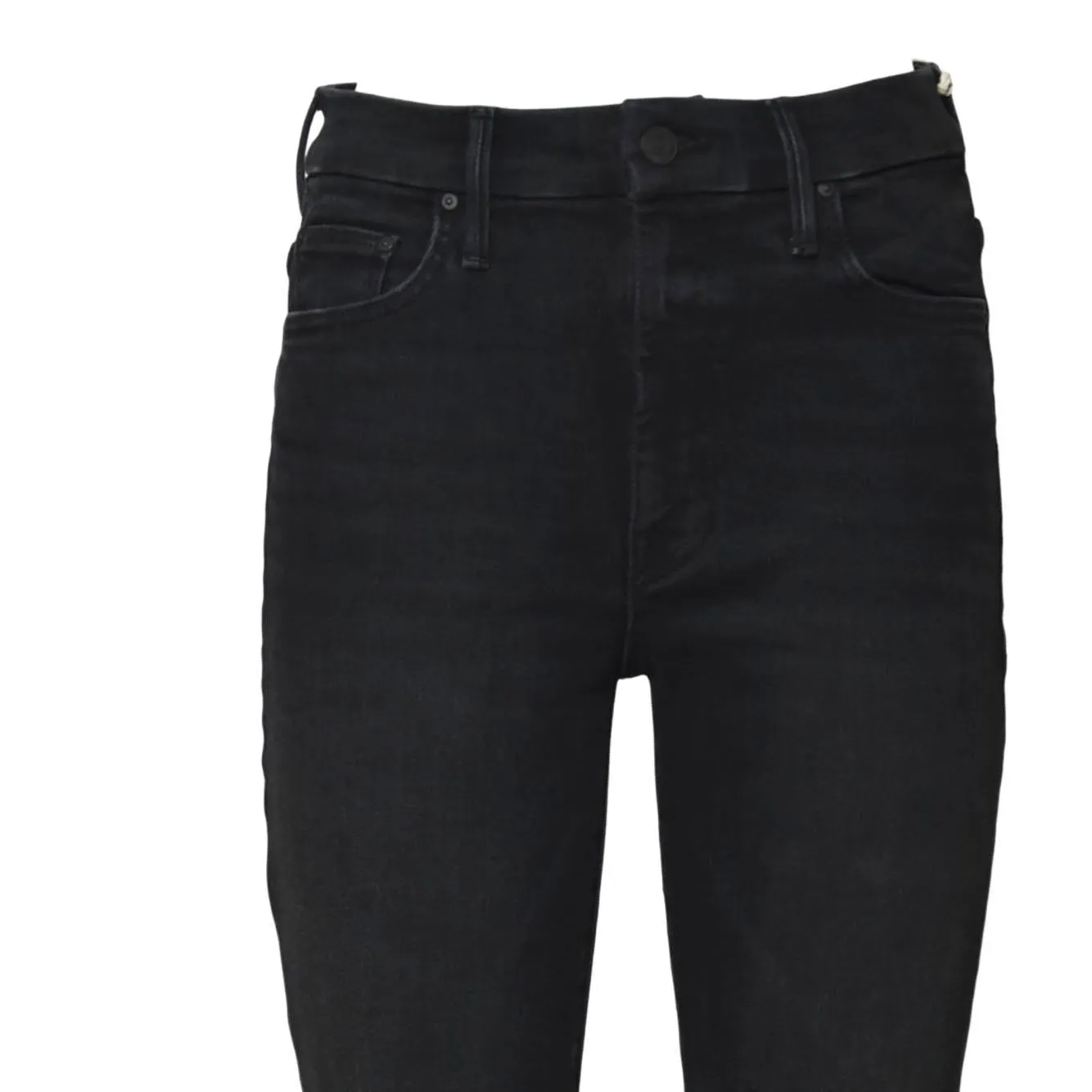 Mother Looker 12211611 jeans flare neri vita alta