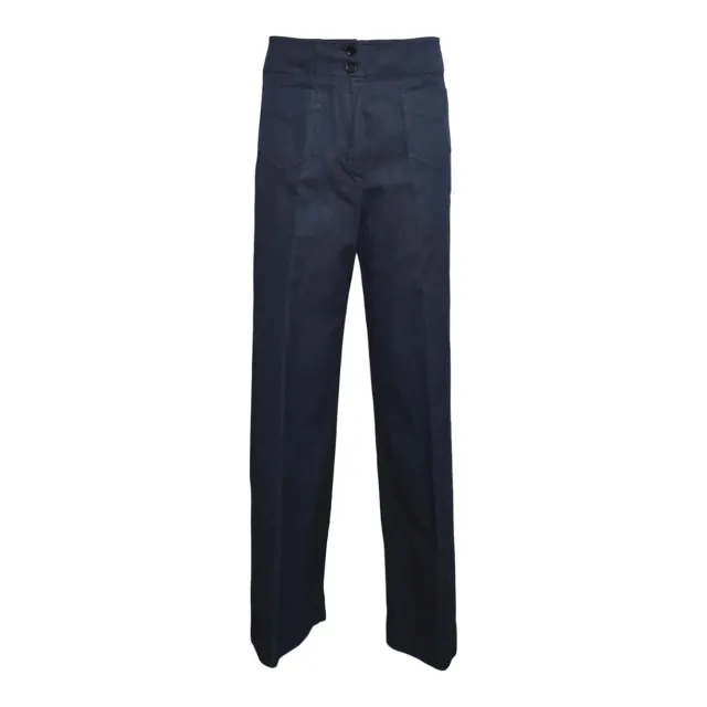 Aspesi 0120G208 Pantalone Blu Notte Donna Elegante