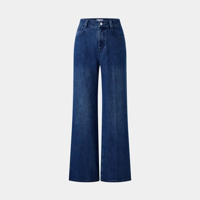 PORTS Blue Flared Denim jeans blu svasati relaxed