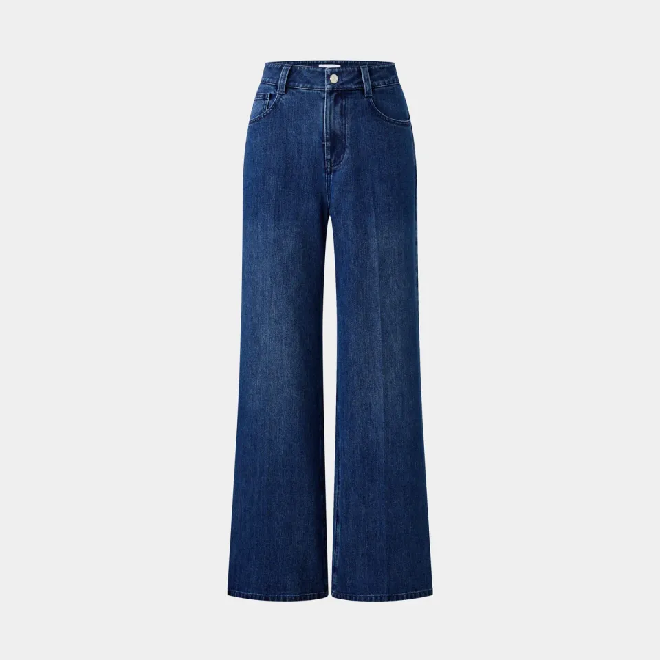 PORTS Blue Flared Denim jeans blu svasati relaxed
