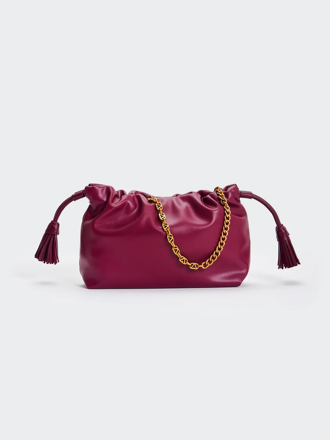 Vicolo Borsa Tassel Small vino tracolla catena