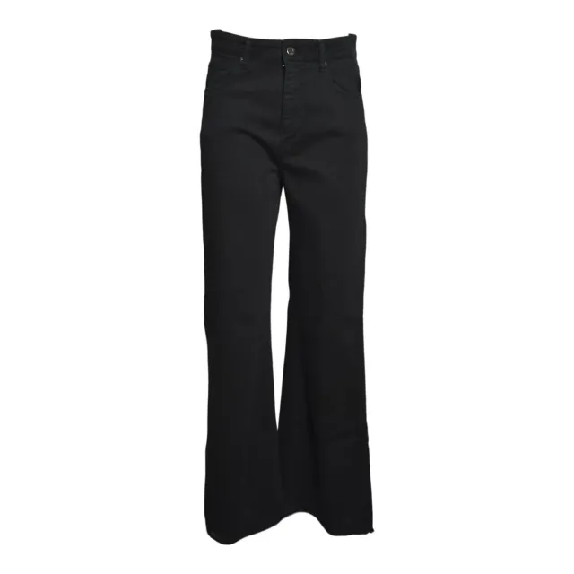 Solotre M1AB0159A99 pantalone nero elasticizzato